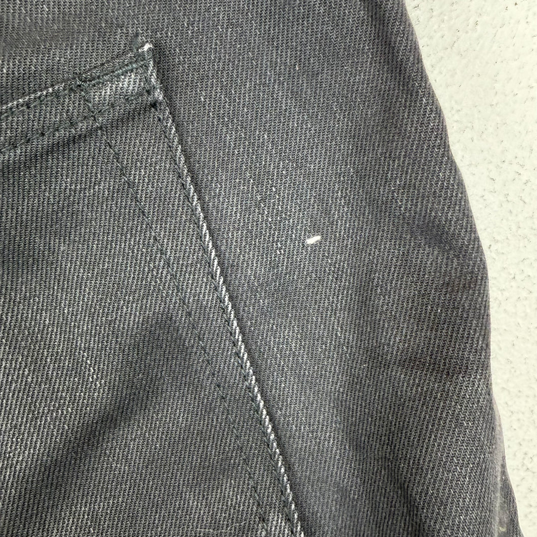 Saint Laurent Black Waxed Distressed D02 Jeans