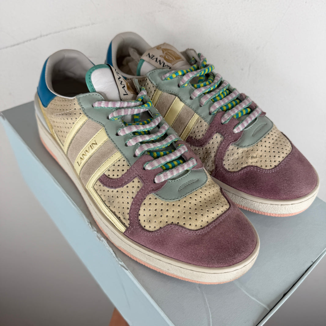 Lanvin Multicolor Clay Low Top Sneakers