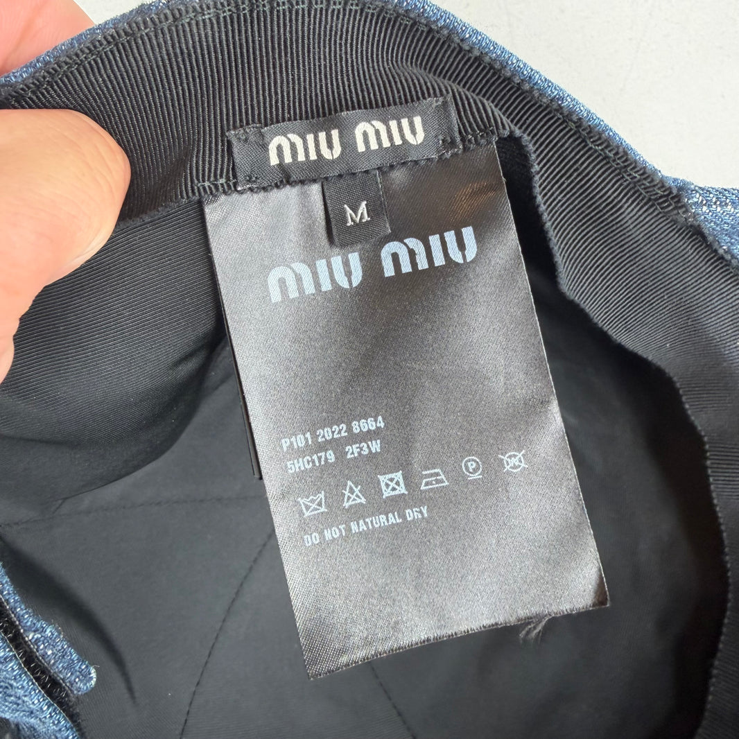 Miu Miu Denim Baseball Hat