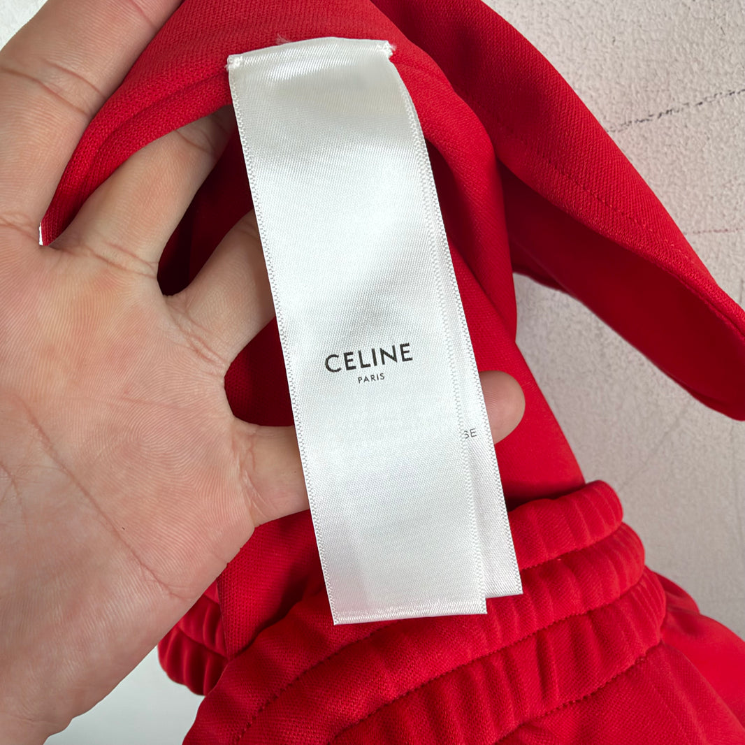 Celine Red Side Striped Trackpants
