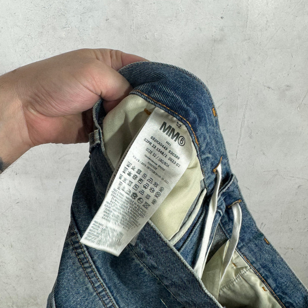 Margiela MM6 Drawstringed Paneled Jeans