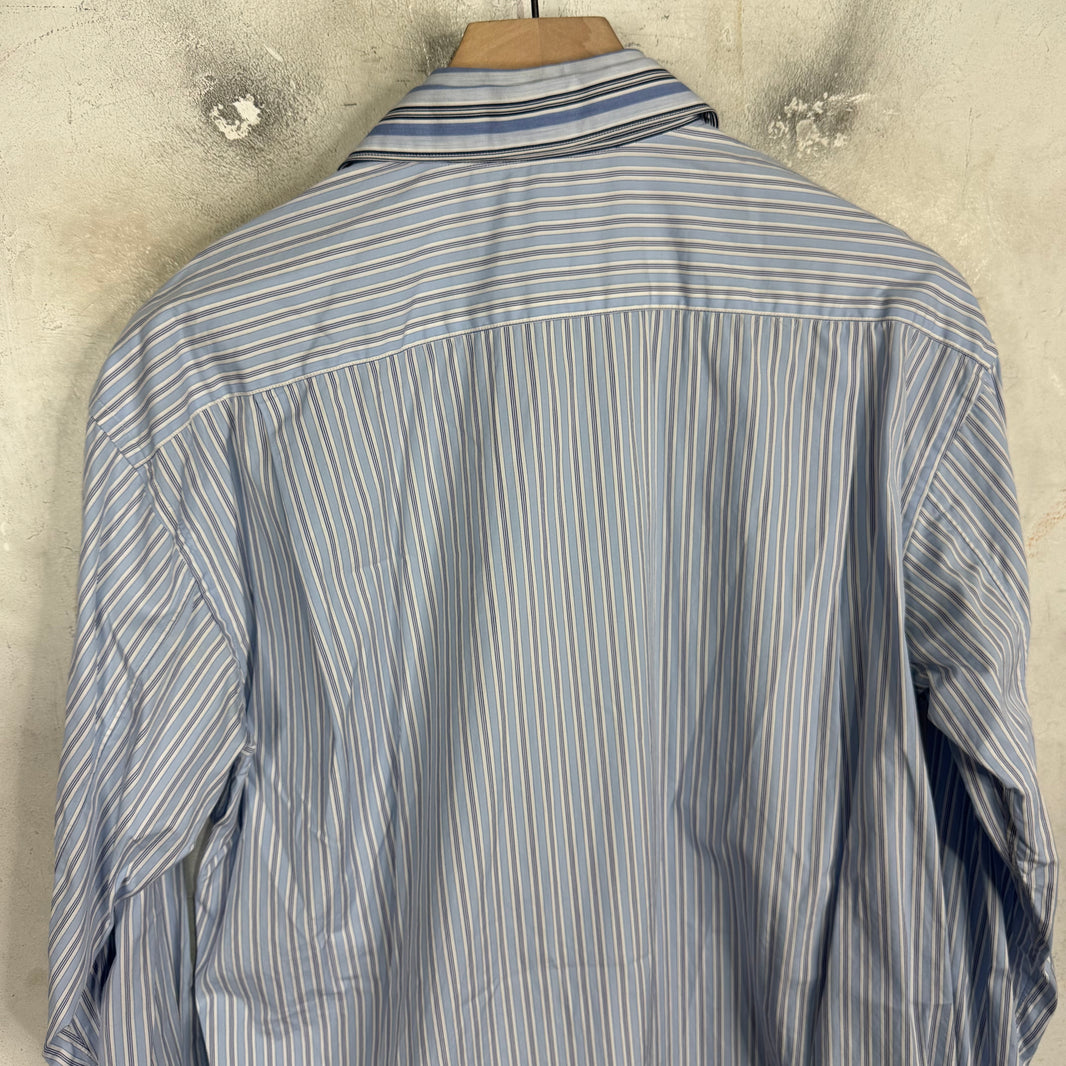 CDG Shirt Double Layered Stripe LS Shirt