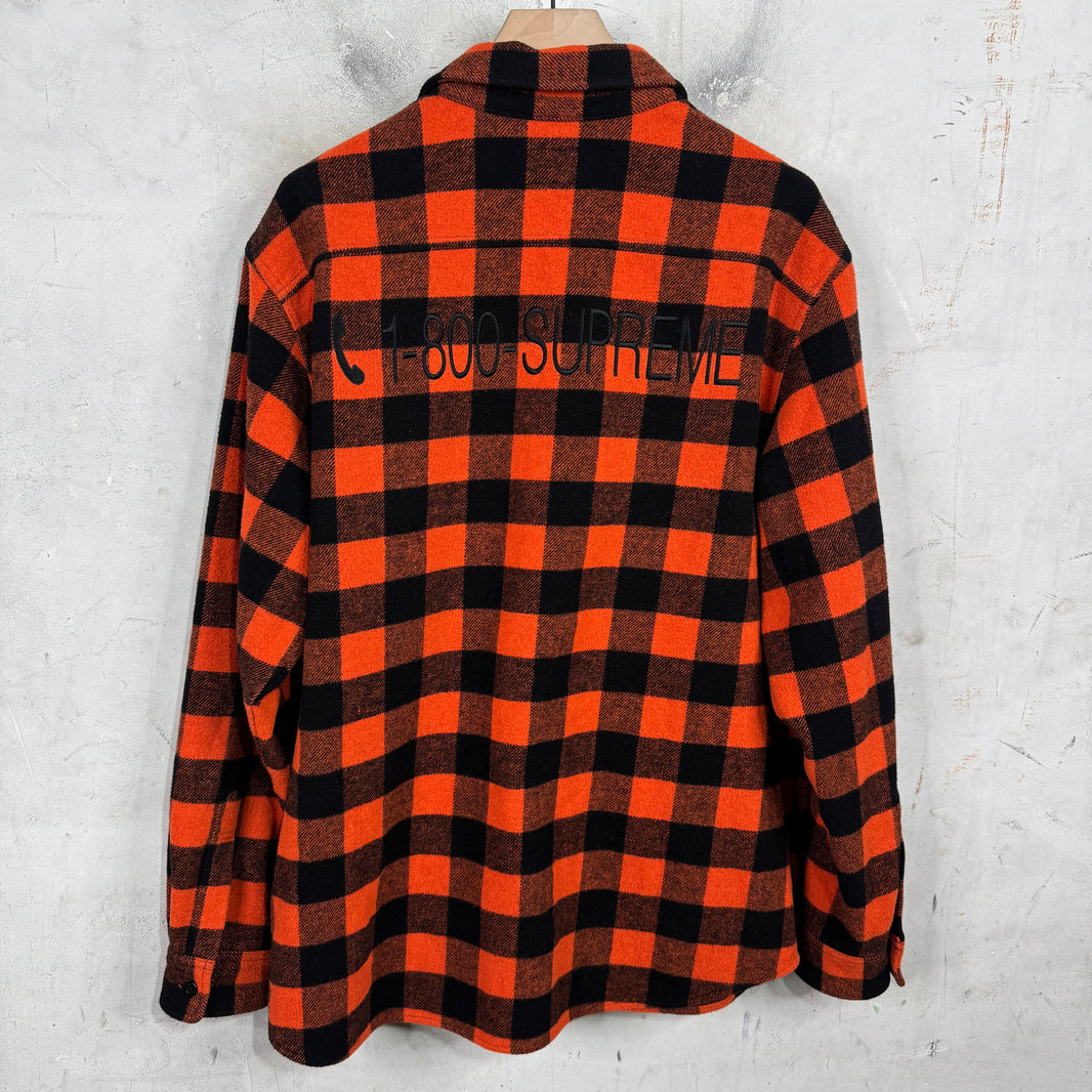 Supreme Buffalo Plaid Embroidered Flannel