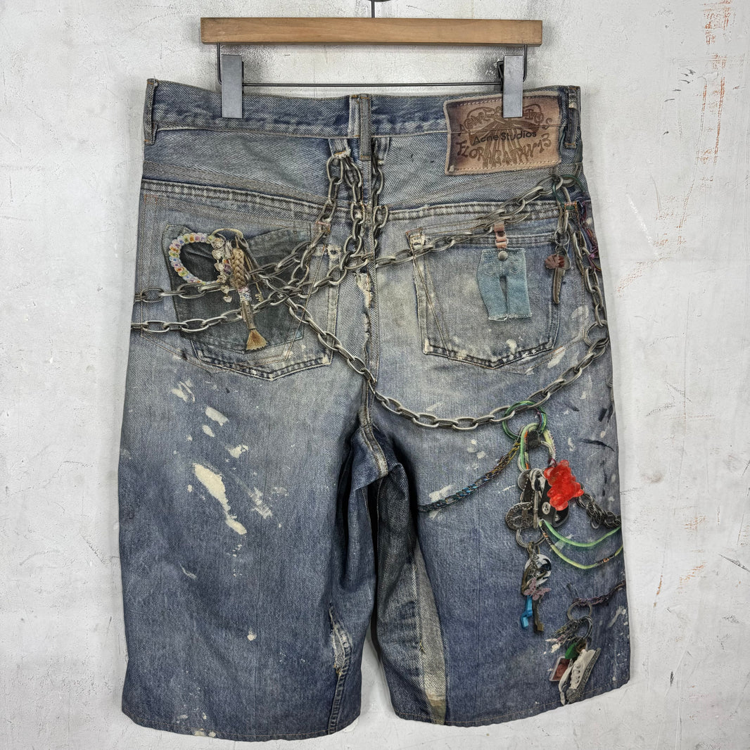 Acne Studios Trompe Chain Shorts