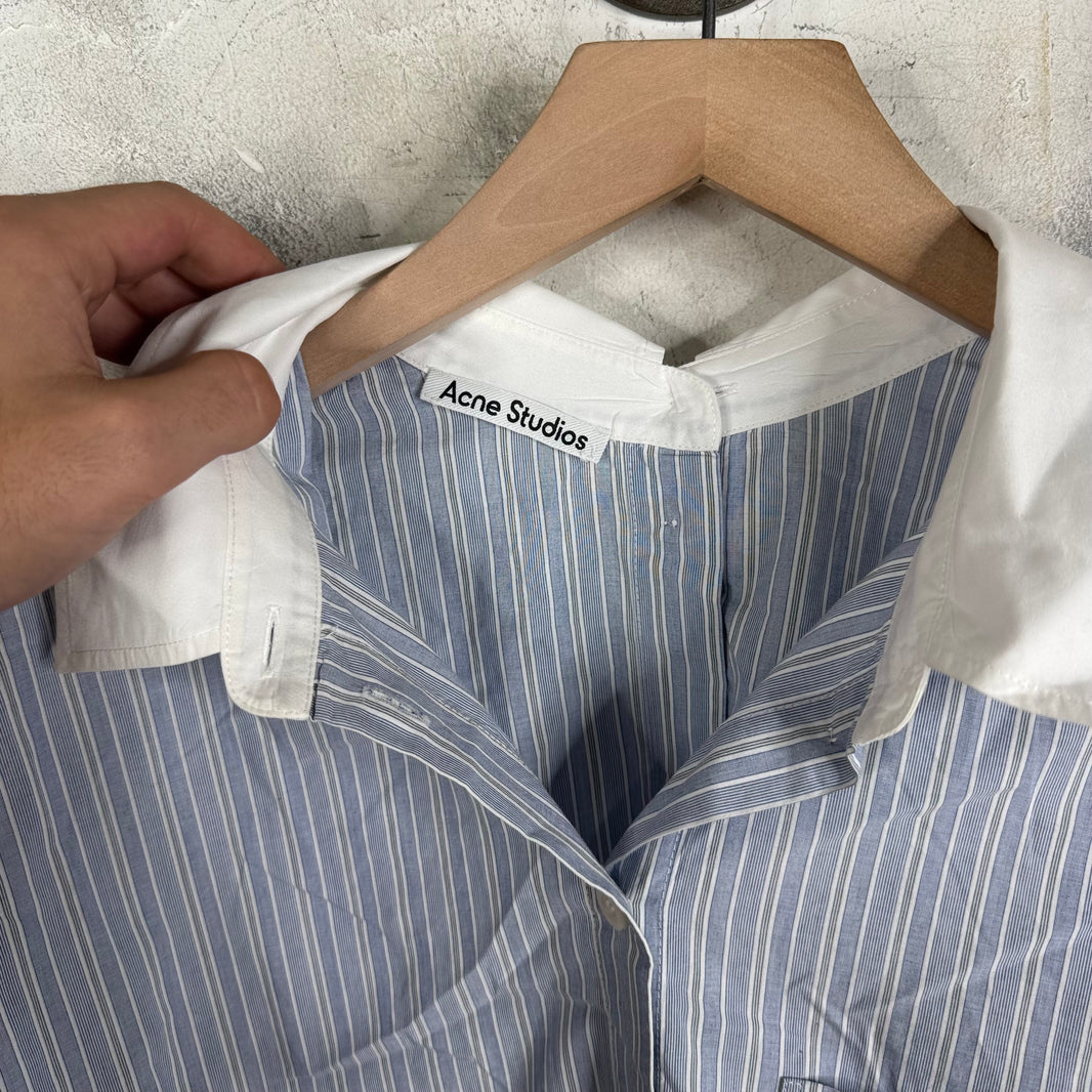 Acne Studios Double Collar Striped LS Shirt
