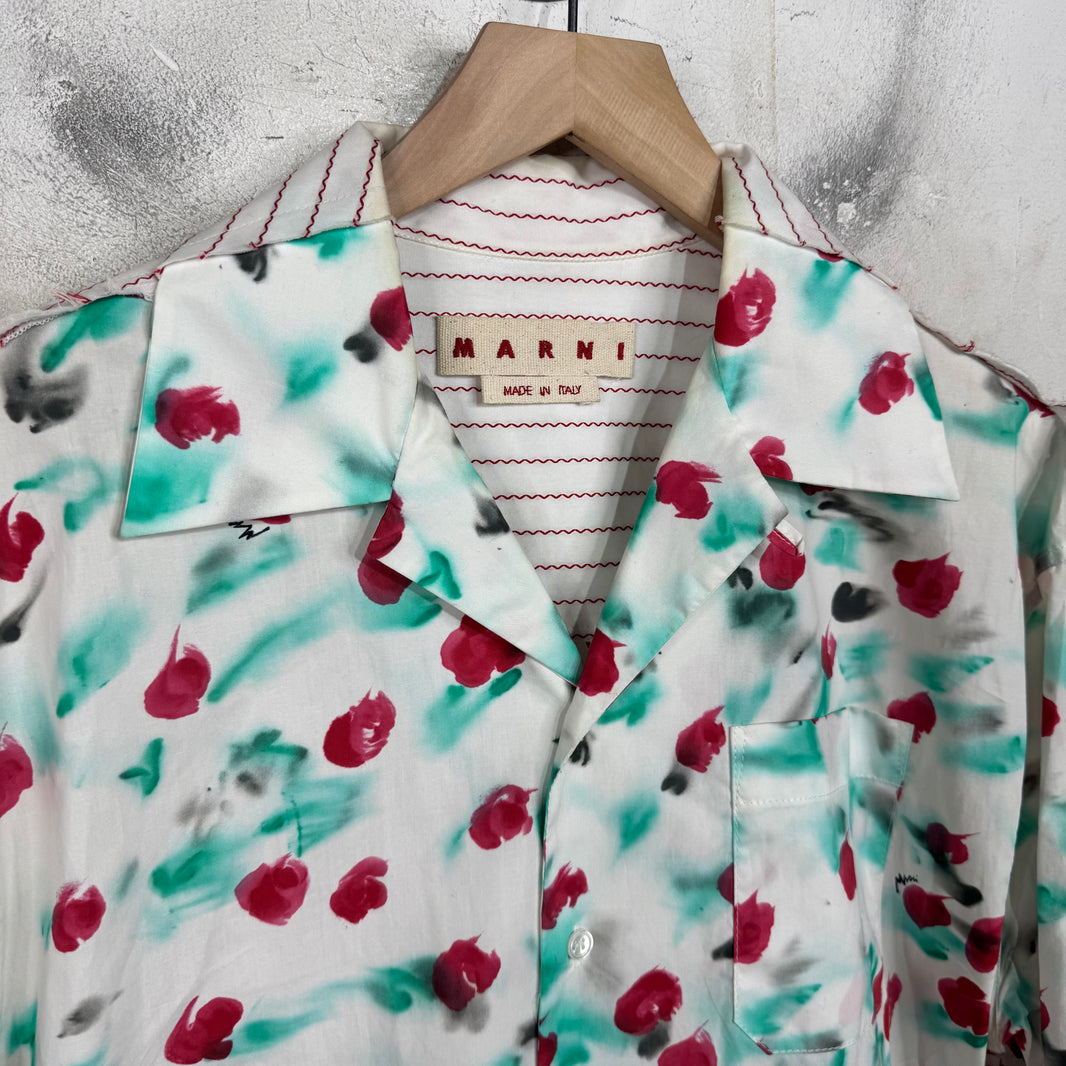 Marni Camp Collar Button-Up Shirt