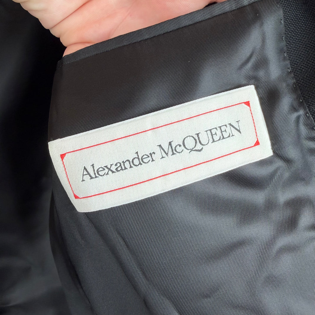Alexander Mcqueen Single Breasted Blazer Jacket
