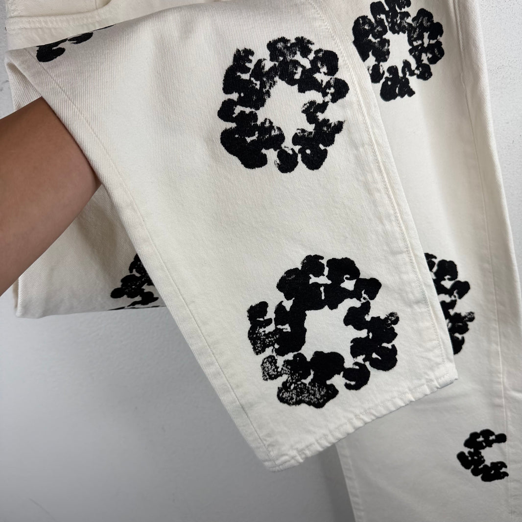 Denim Tears Levi's White Wreath 501 Jeans