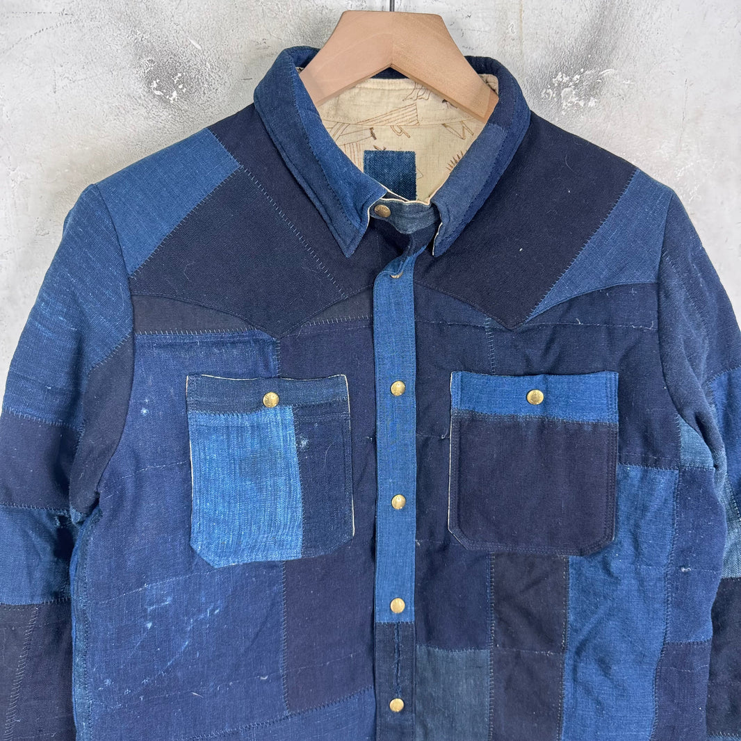 Visvim Women's Kerchief Indigo Down Overshirt