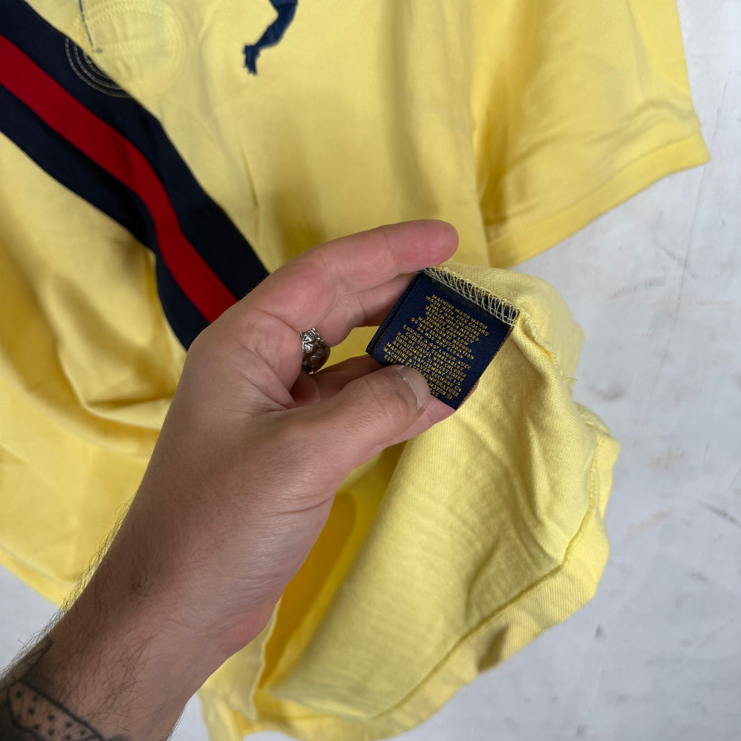 Ralph Lauren Rugby Yellow Diagonal Stripe Polo