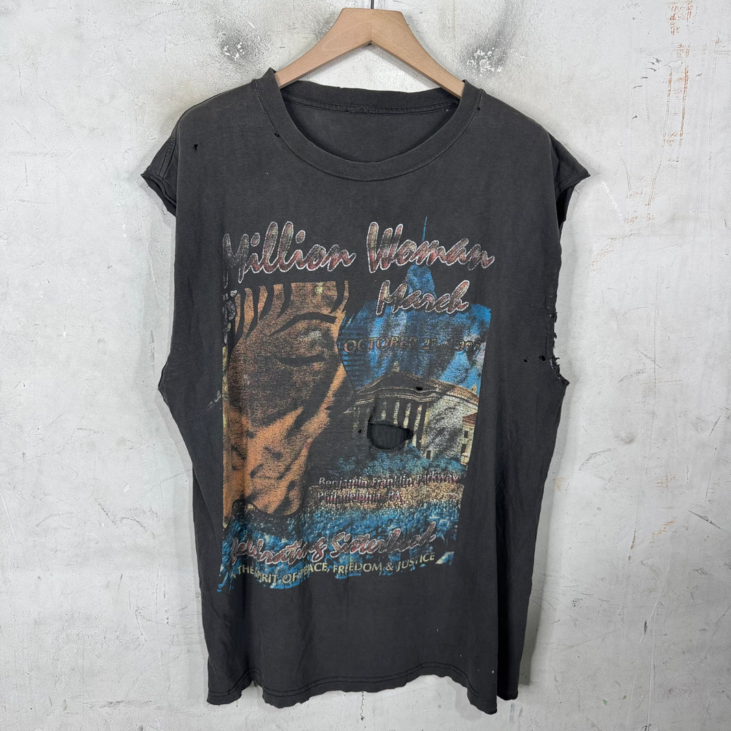 Vintage Smoked Million Woman March Sleeveless T-Shirt