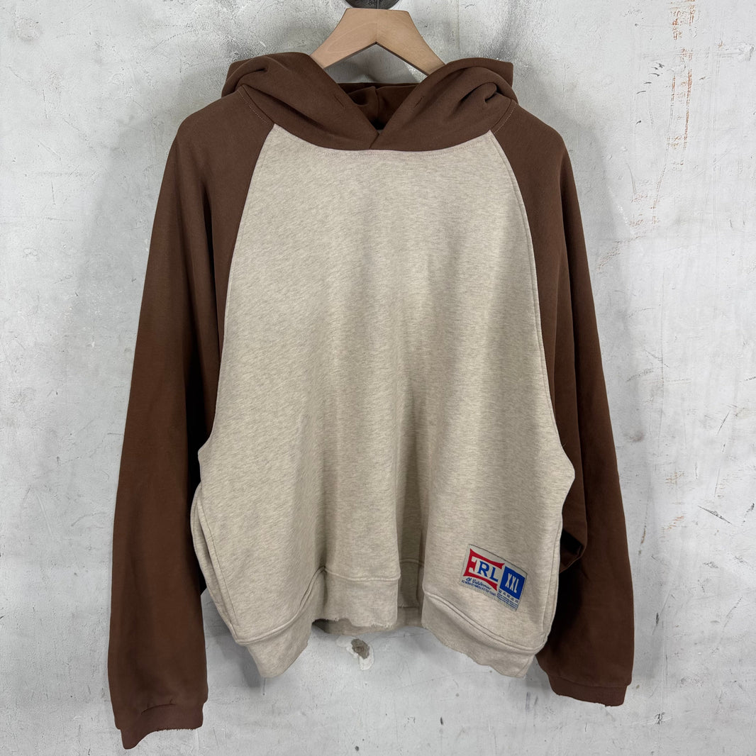 ERL Brown Two Toned Hoodie