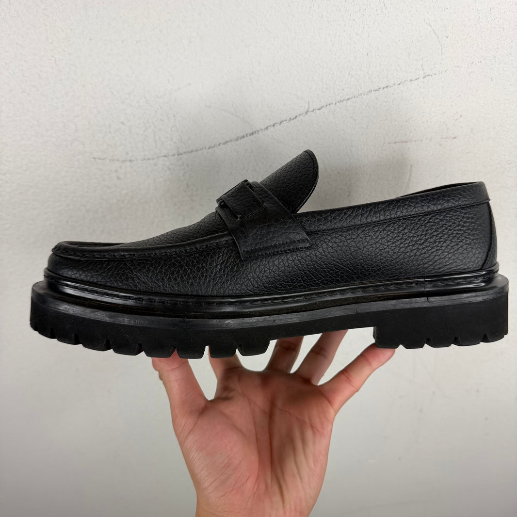 Louis Vuitton Tumbled Leather Loafers
