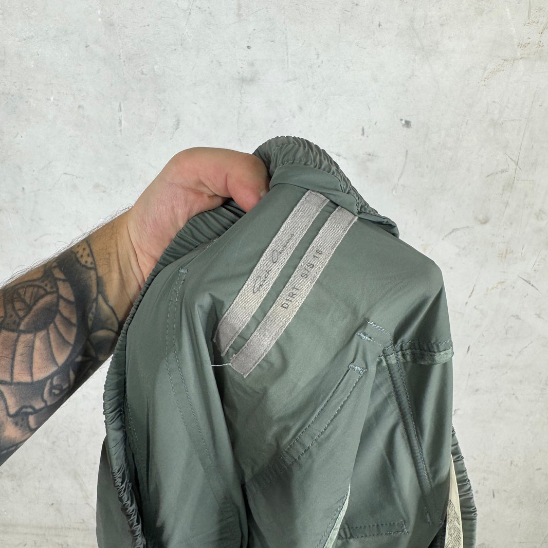 Rick Owens  Dirt Sage Dropcrotch Nylon Shorts