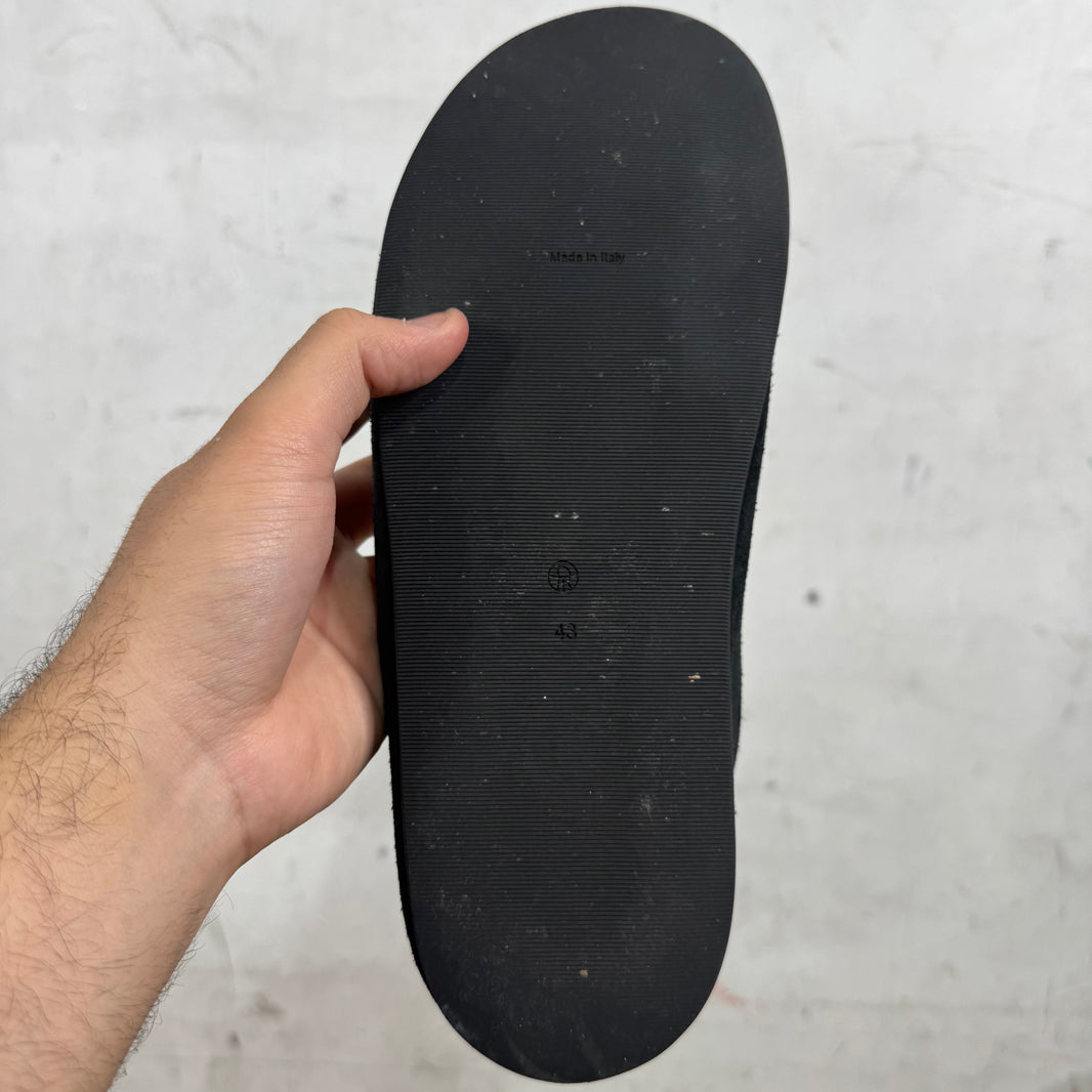 The Row Hudson Suede Slippers
