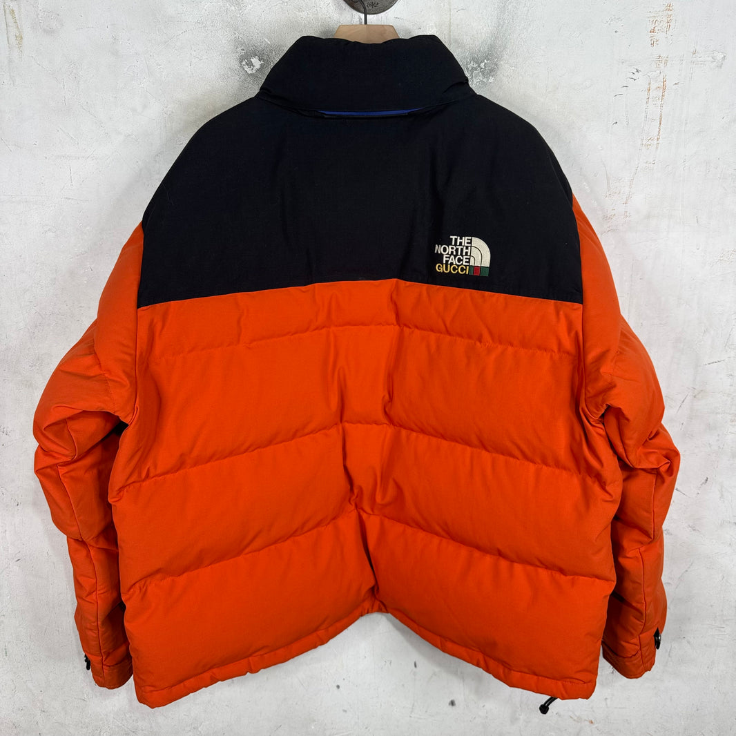 Gucci x TNF Orange Nuptse Jacket