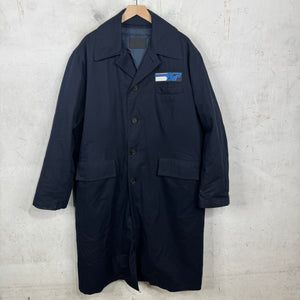 Prada Navy Padded Trench Coat