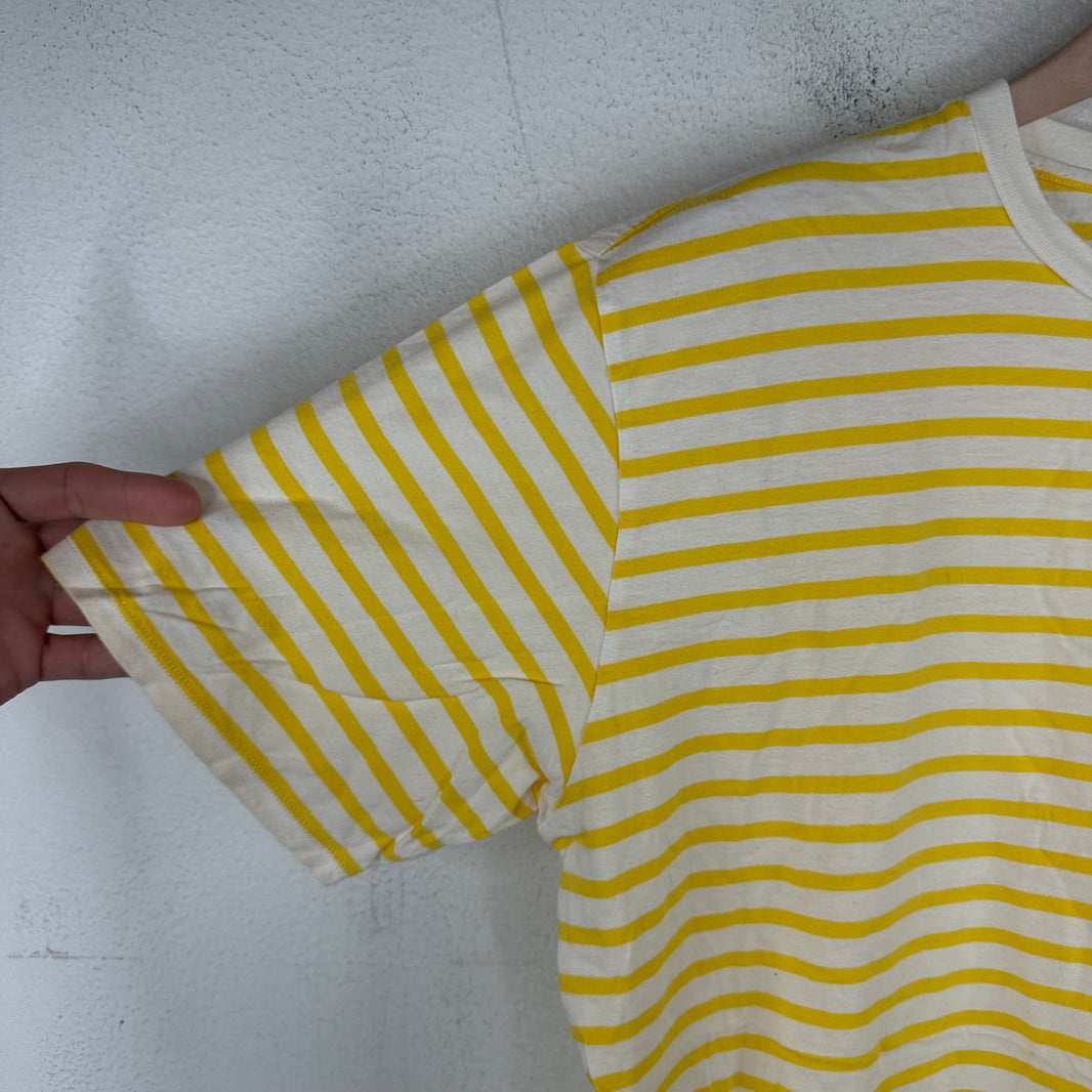 Visvim Yellow Striped Pocket T-Shirt
