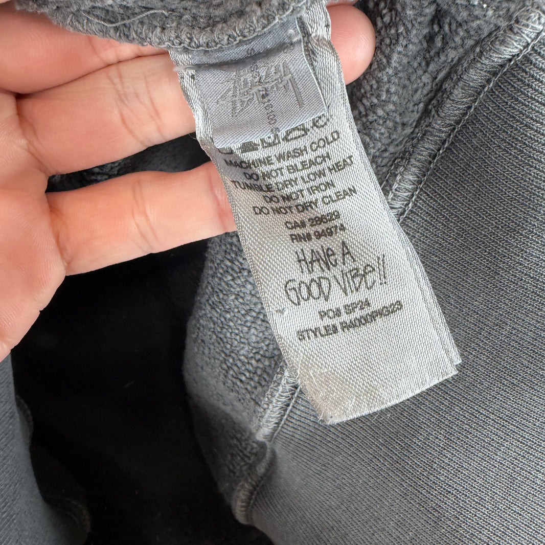 Stussy 8 Ball Washed Gray Hoodie