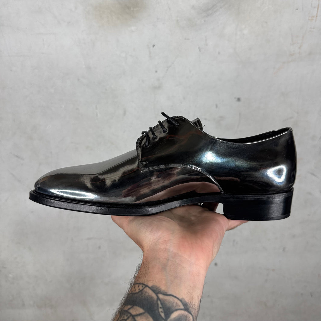 Saint Laurent Foil Metallic Derbys