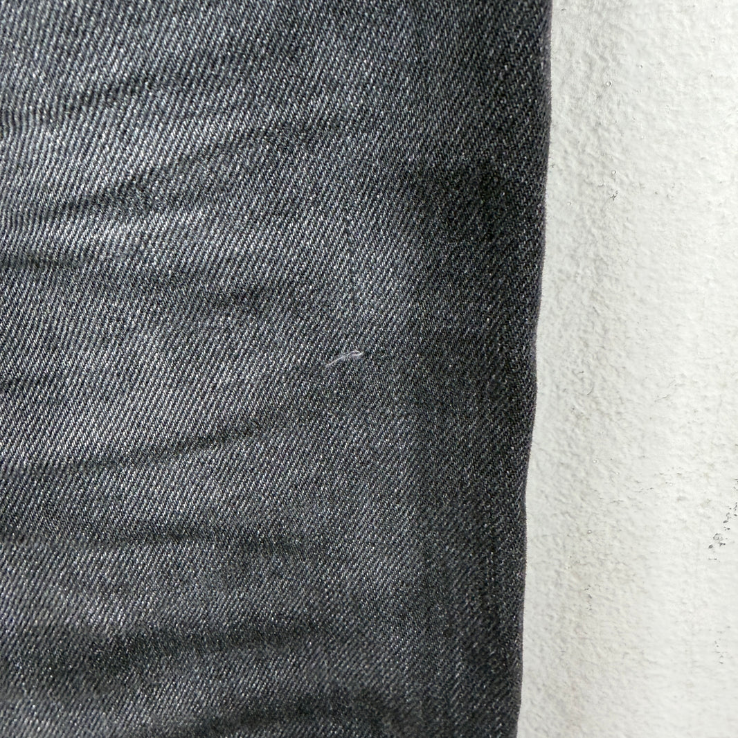 Saint Laurent Black D02 Knee Cut Denim Jeans