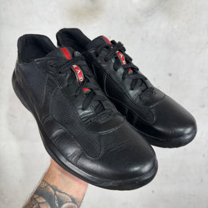Prada Triple Black Leather America Cups