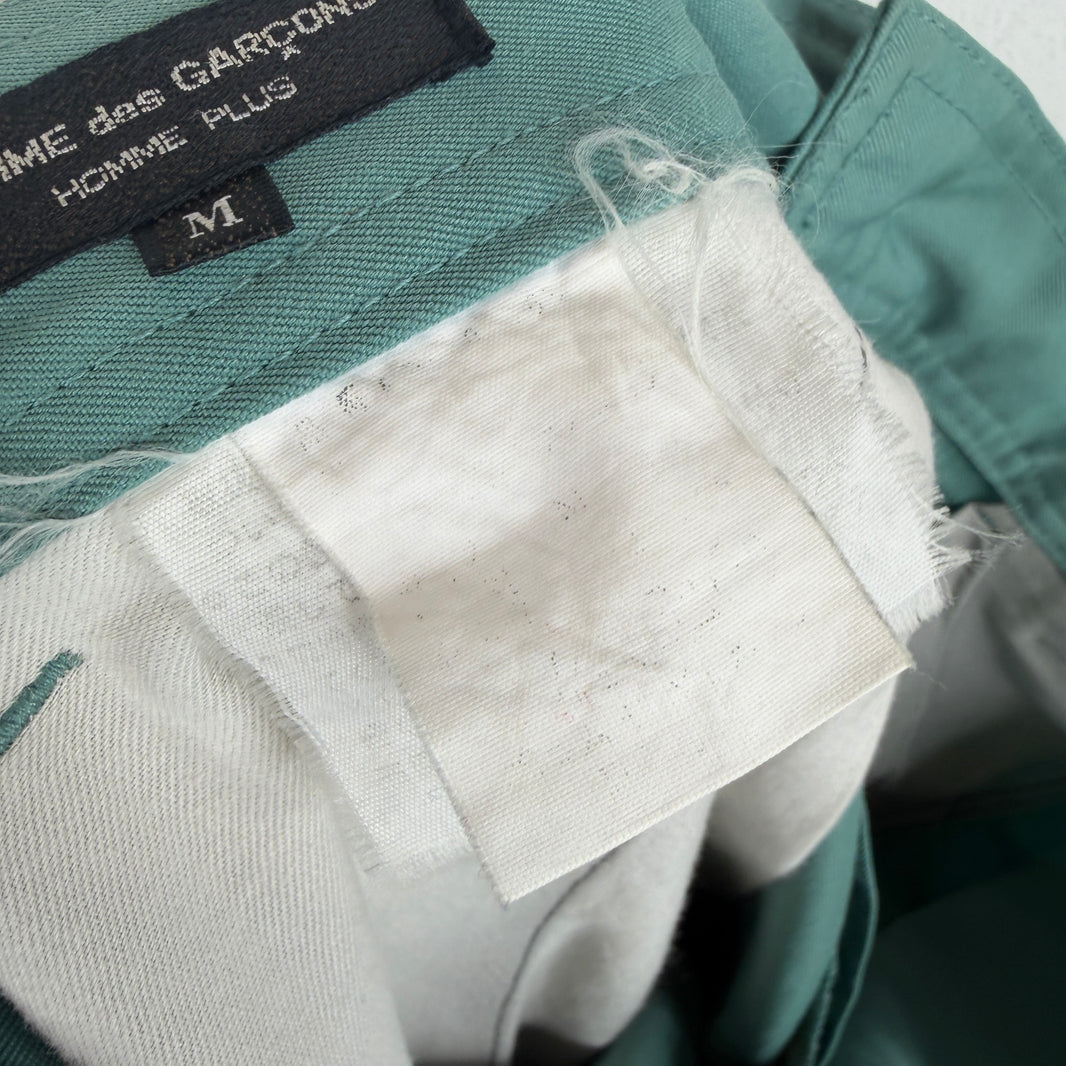 CDG Teal Button Waist Pants