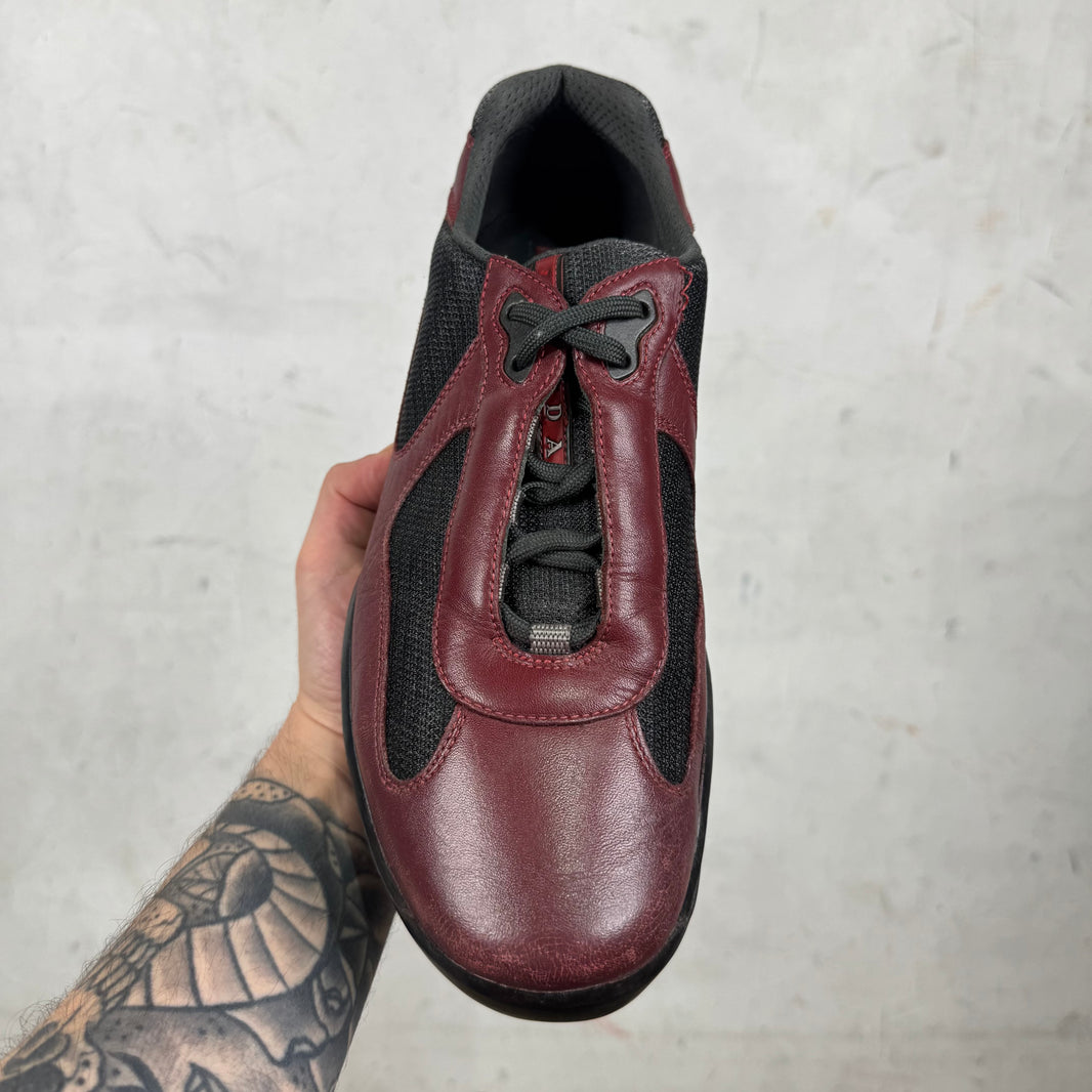 Prada Oxblood Leather Americas Cup