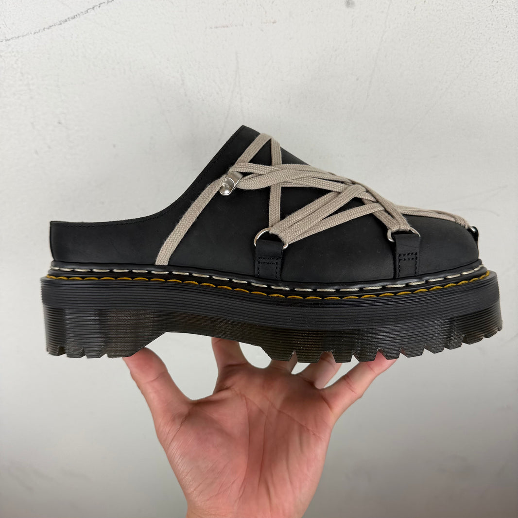 Rick Owens Doc Marten's Quad Megalace Mules
