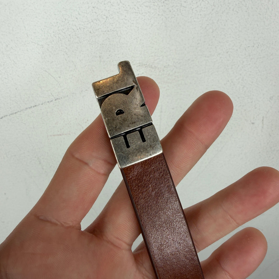 ERL Brown Cow Leather Belt