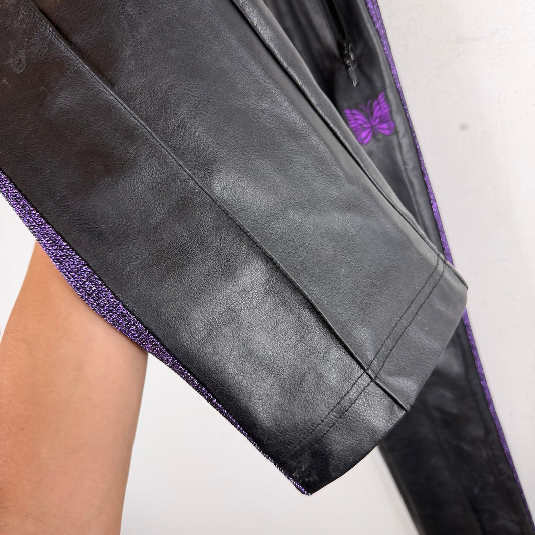 Needles Faux Leather Track Pants