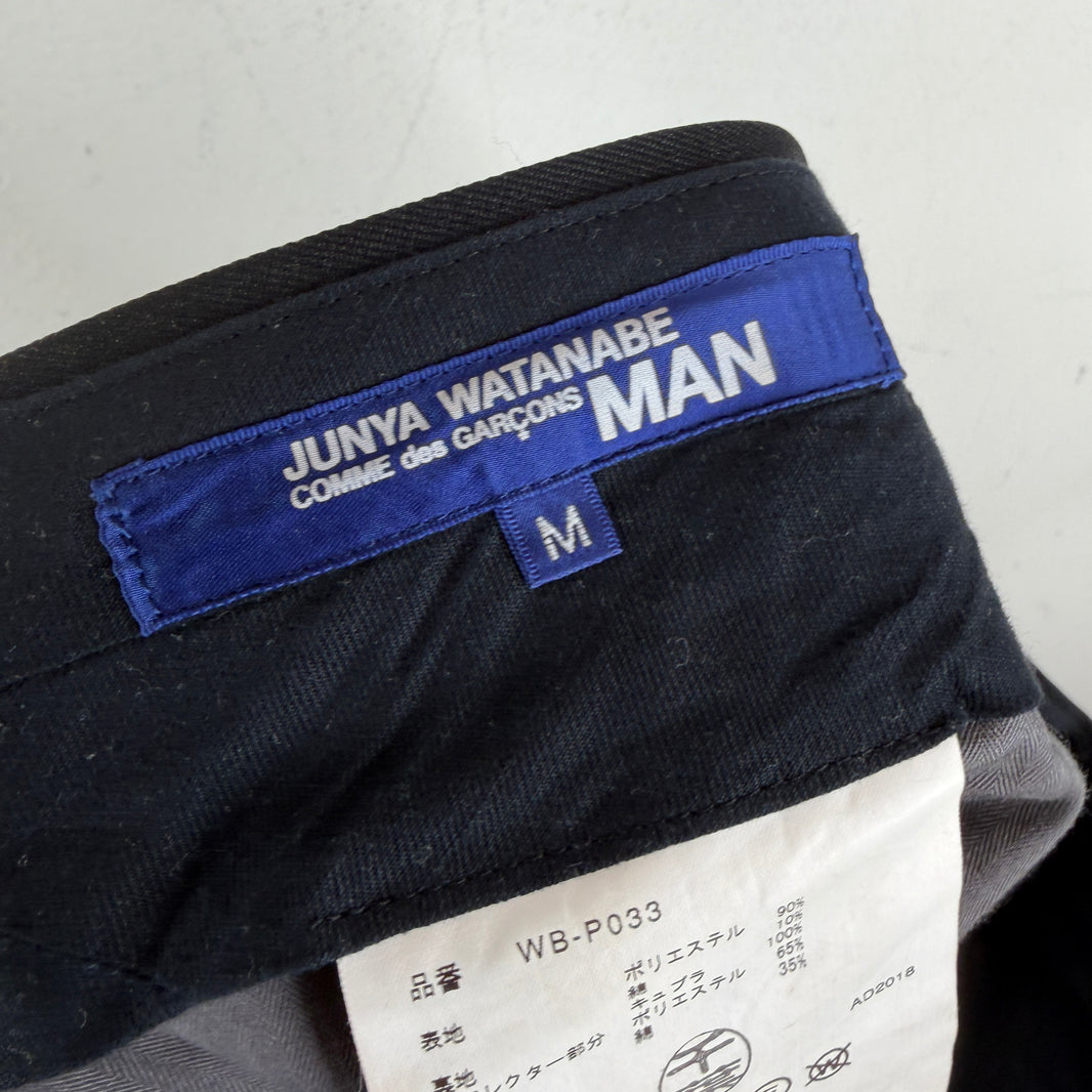Junya Watanabe 3M Striped Buckleback Trousers