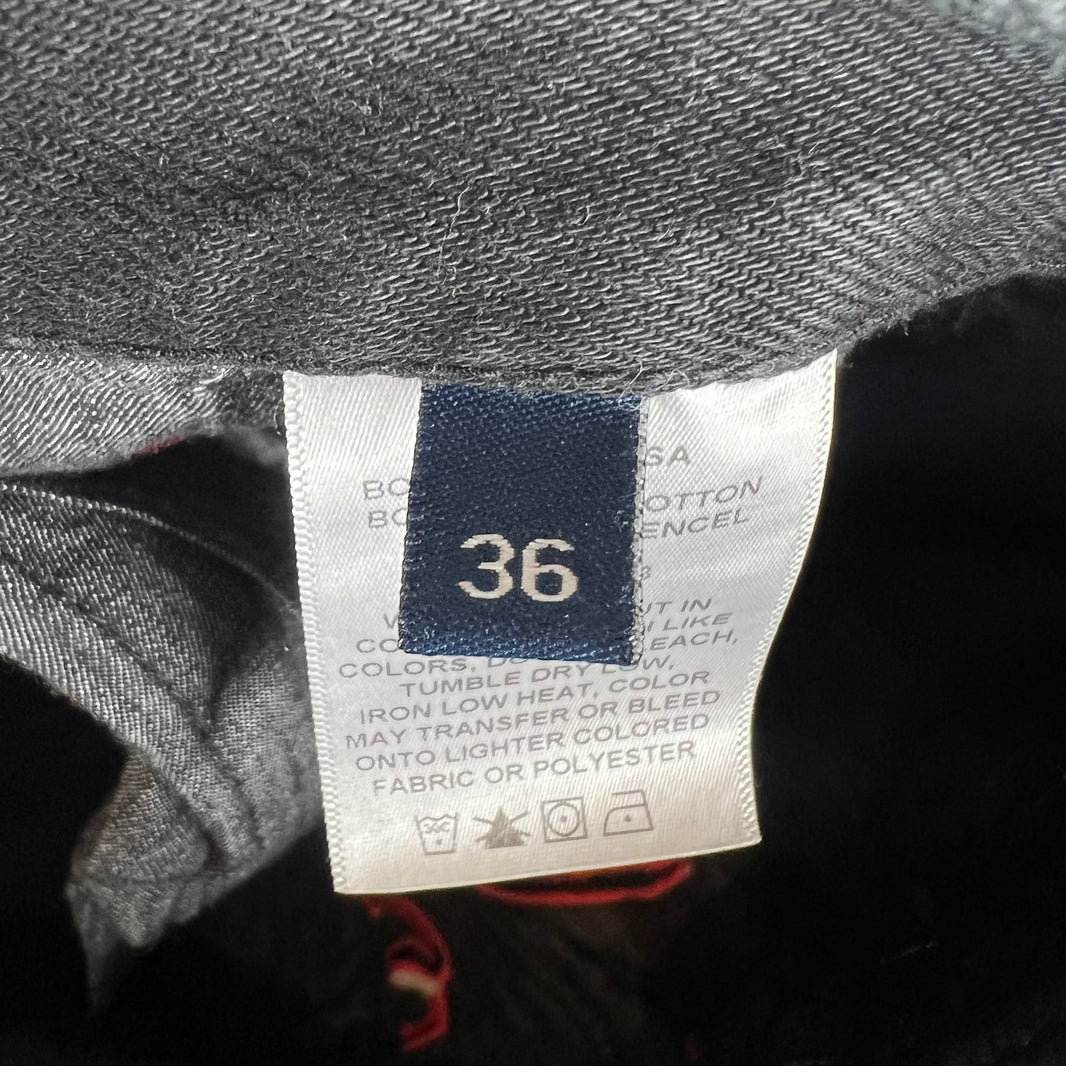Endless Denim Black/Red Spellout Jeans
