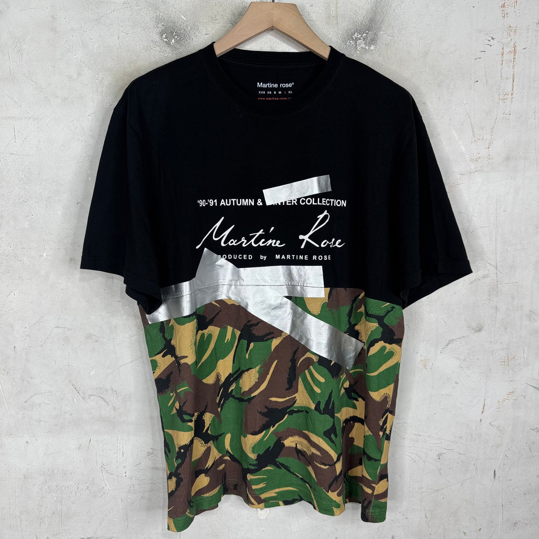 Martine Rose Tape AW Logo Hybrid T-Shirt