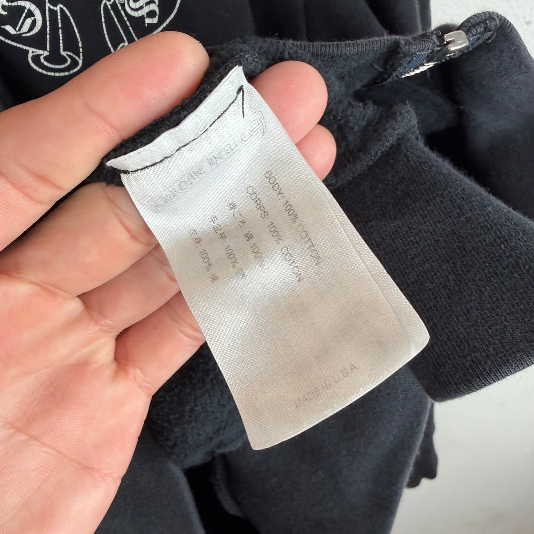 Chrome Hearts Smoked Horseshoe Fleur Zip-Up Hoodie