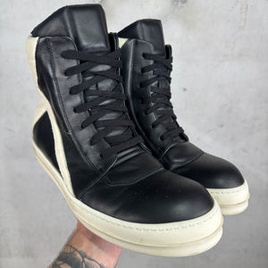 Rick Owens Black Cut Tongue Geobaskets