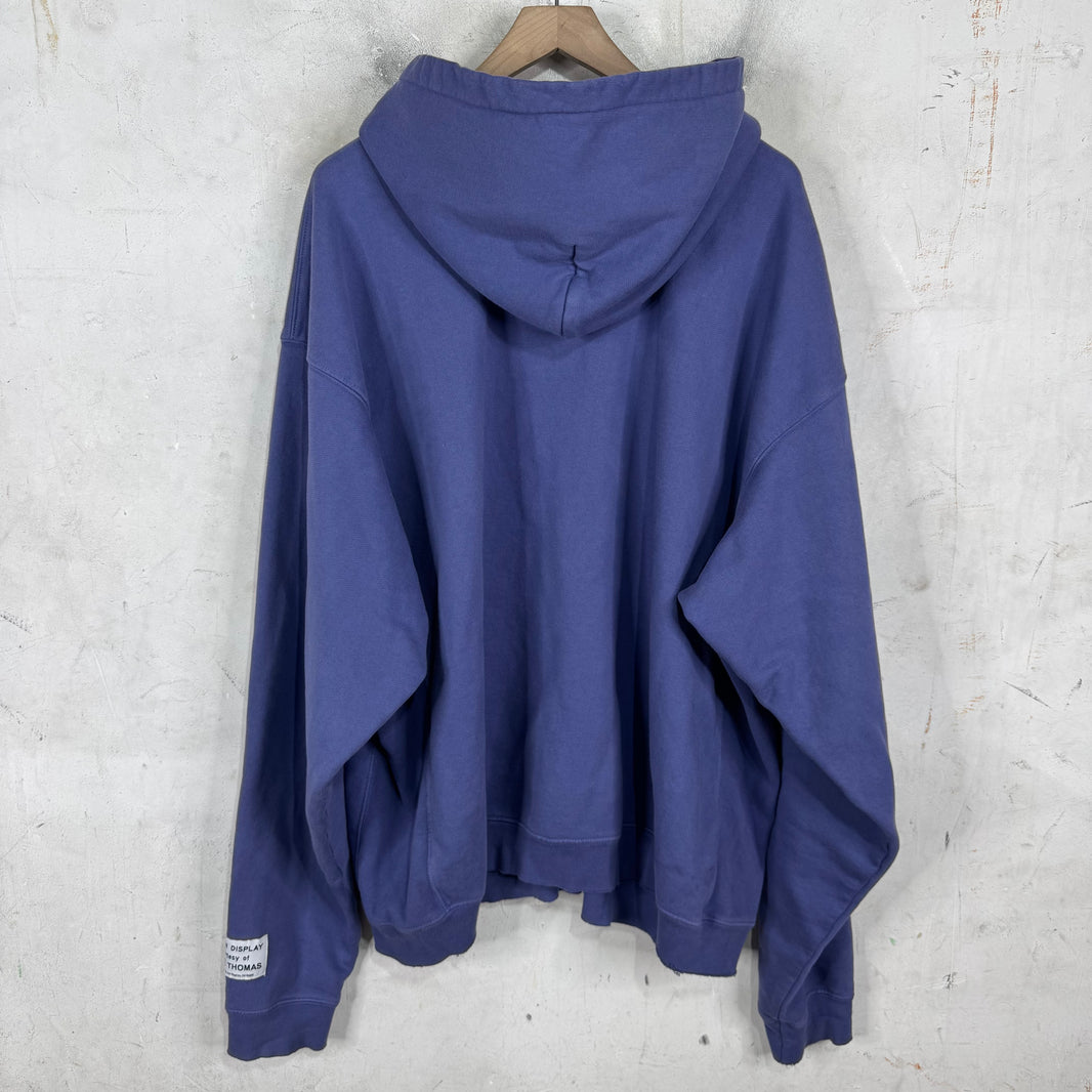Gallery Dept Purple Zip Logo Hoodie