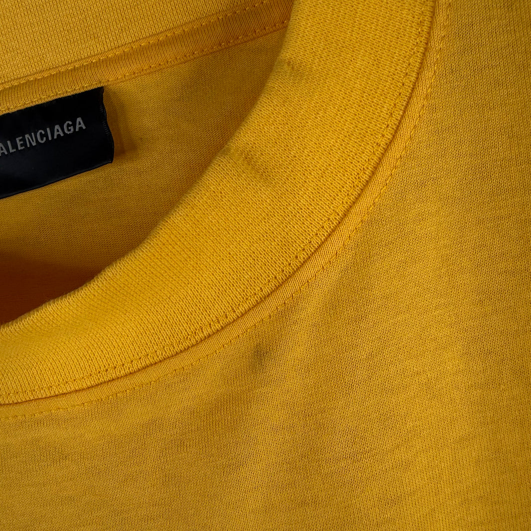 Balenciaga Yellow Basketball Jersey T-Shirt