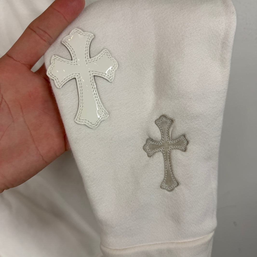 Chrome Hearts White 22 Patch Sweater