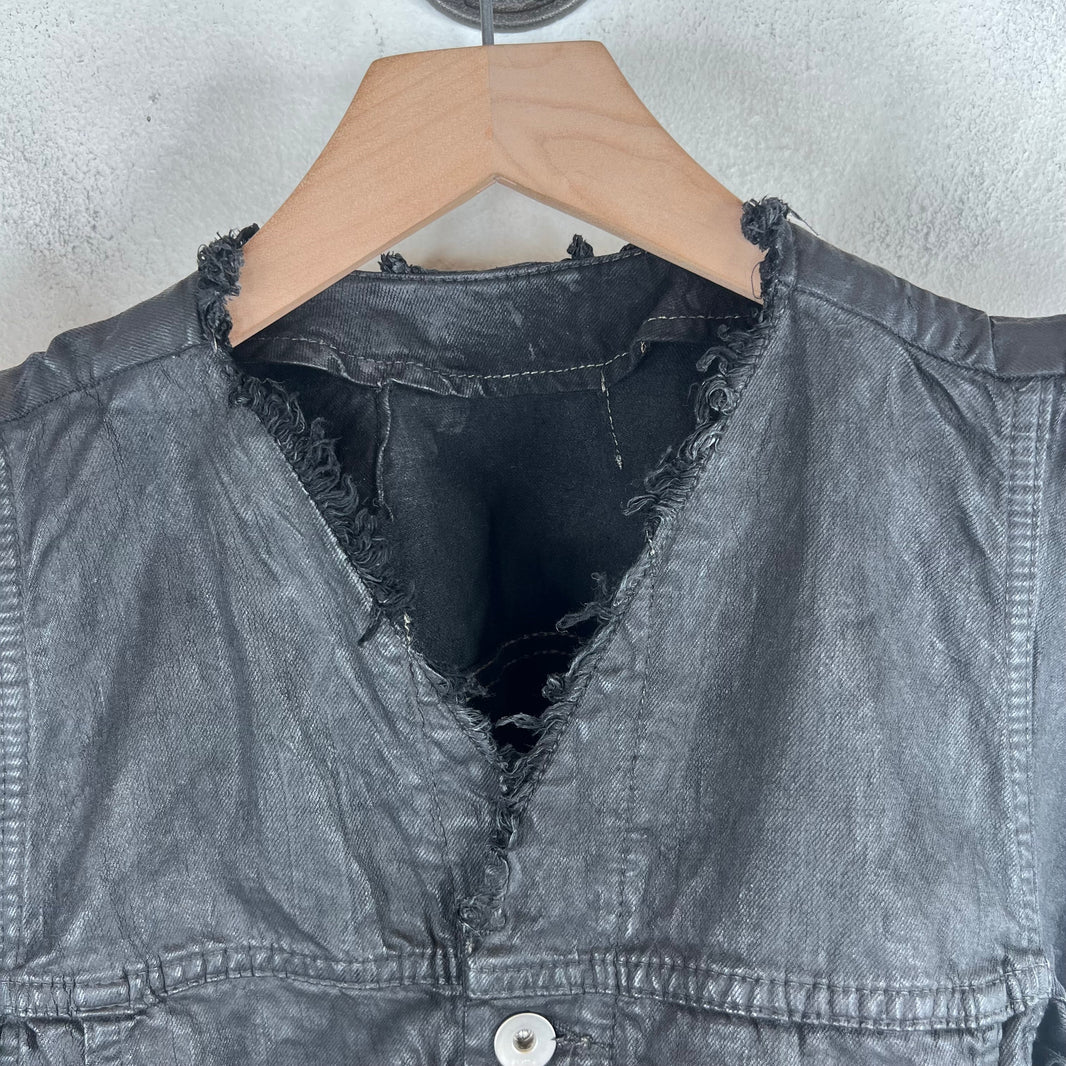 DRKSHDW Tec Trucker Waxed Denim Jacket