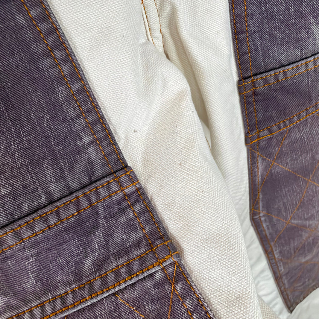 Kapital White Double Knee Carpenter Pants