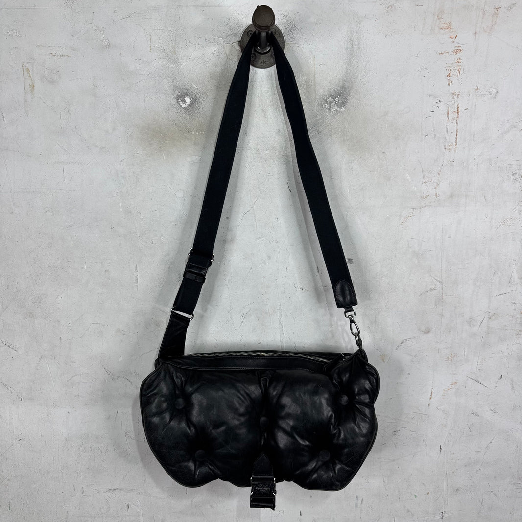 Margiela Leather Padded Glam Messenger Bag