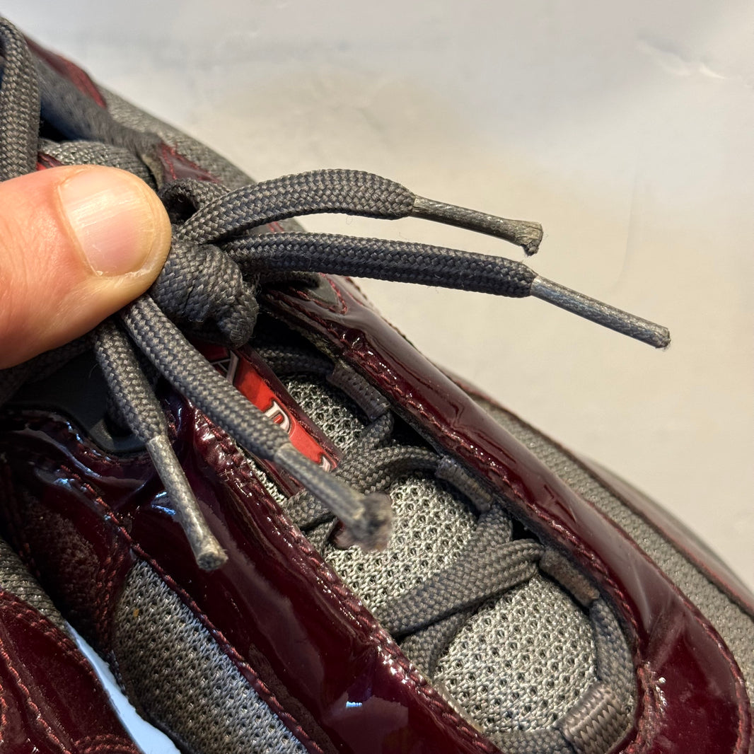 Prada Burgundy Patent Americas Cup