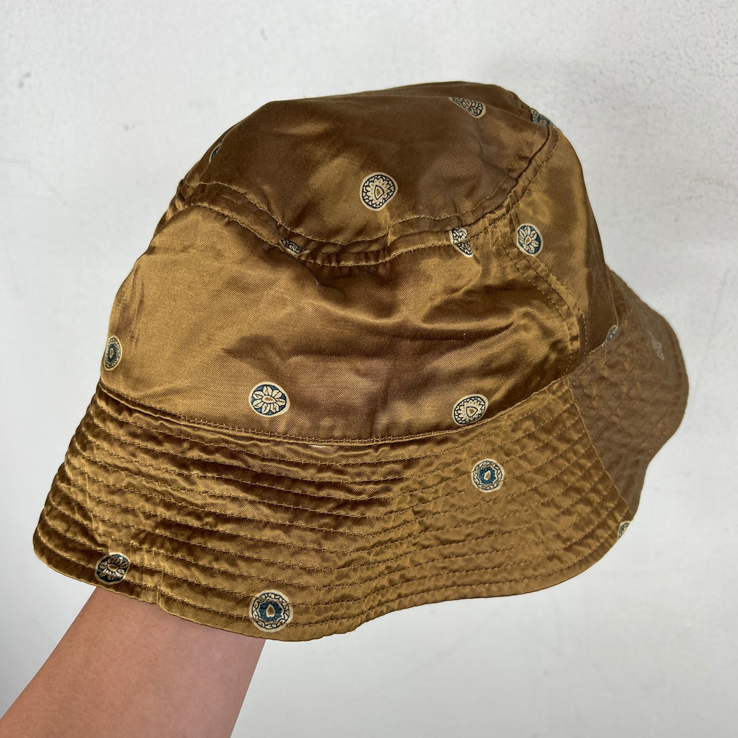 Kapital Brown Nylon Printed Bucket Hat