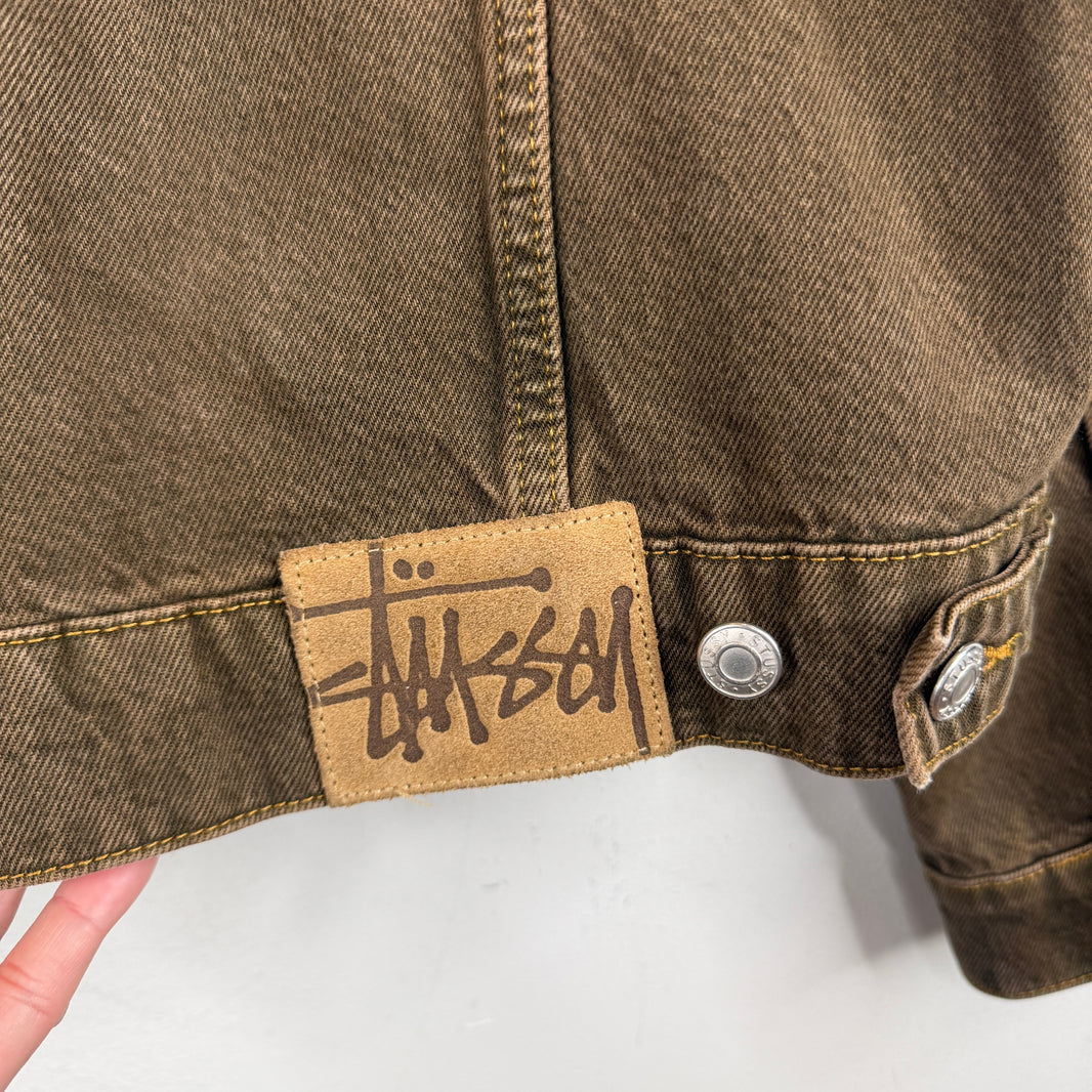 Stussy Brown Workwear Denim Jacket