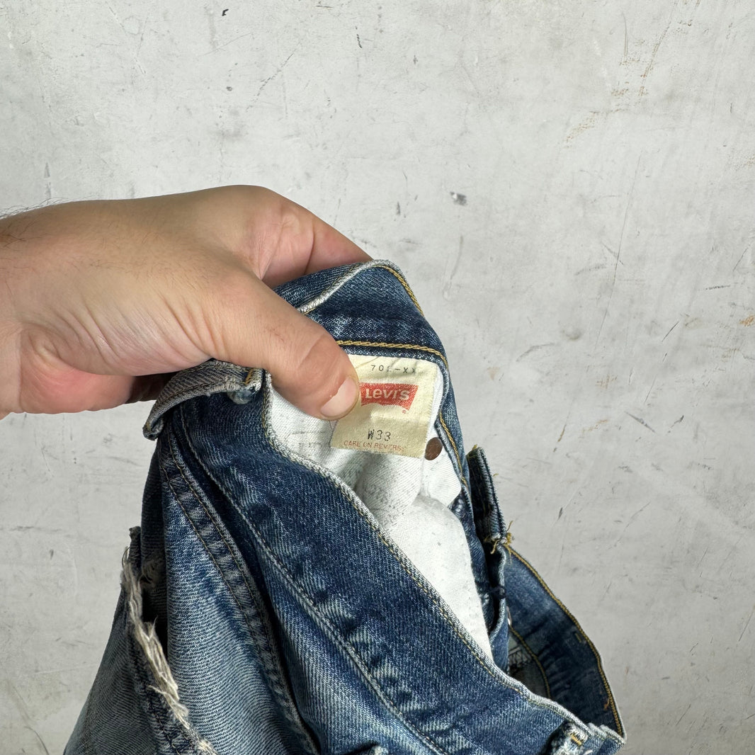 Vintage Levi's Distressed Medium Wash Redline Jeans