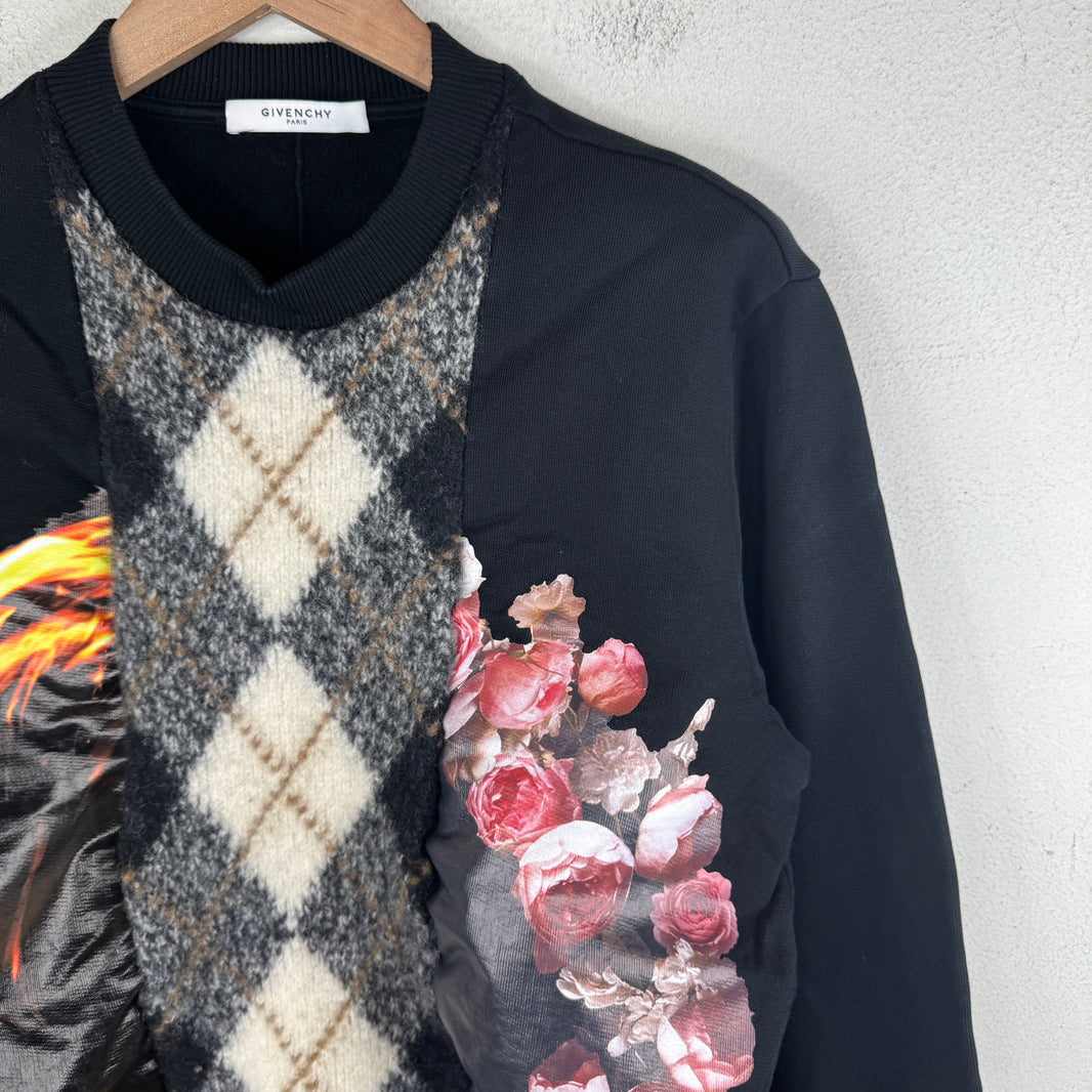 Givenchy Hybrid Argyle Sweater