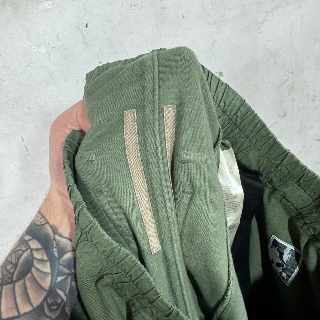 Rick Owens DRKSHDW Olive Creatch Sweatpants