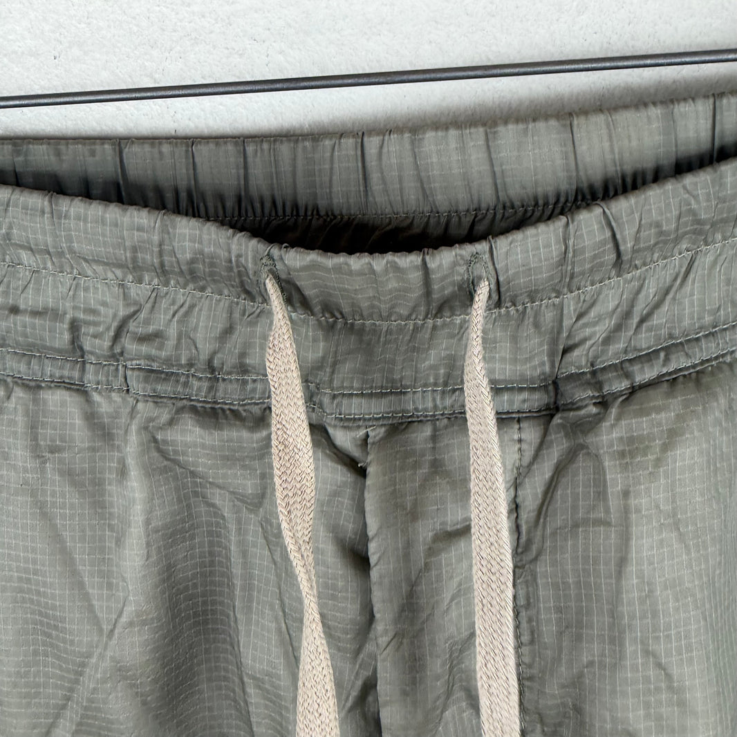 DRKSHDW Grey Long Drawstring Nylon Pants