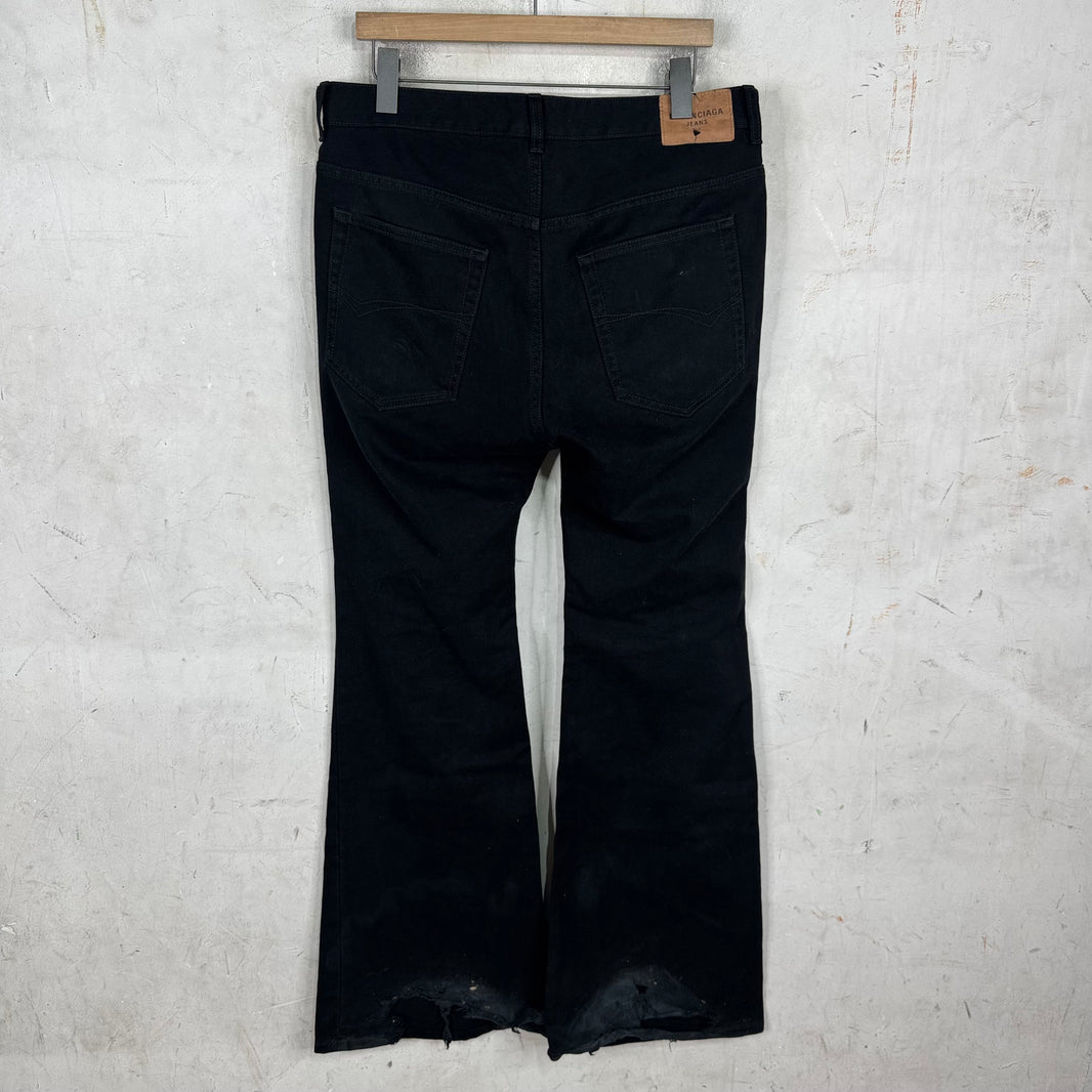 Balenciaga Flared Black Jeans